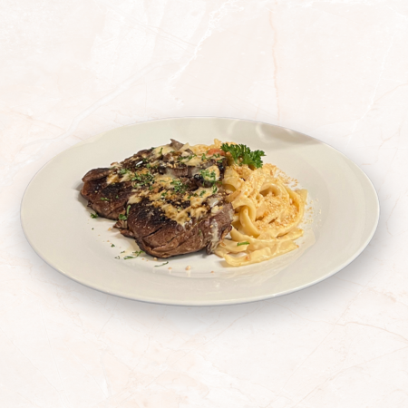 precious brew cafe creamy steak pasta