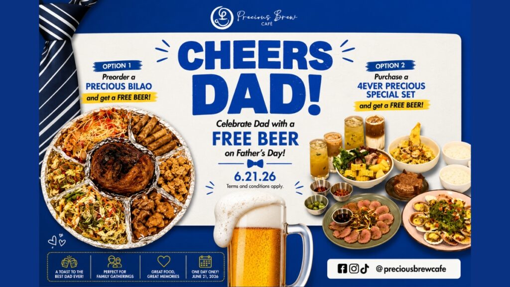 cheers dad fathersday2026 promo precious brew cafe